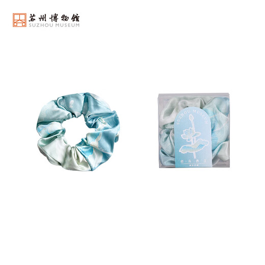 Suzhou Museum Taihu Snow Silk Hair Tie Temperament Hair Tie Large Intestine Hair Tie Practical Birthday Gift for Mom Souvenir for Girls Xiaohe Slightly Fluid Silk Hair Tie