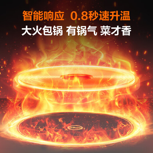 SUPOR induction cooker 380mm integrated enlarged panel household induction cooker with high power 2200W, fierce stir-frying, multi-functional induction cooker fire boiler, two-level energy efficiency induction cooker, 0.8 second heating speed, constant fire