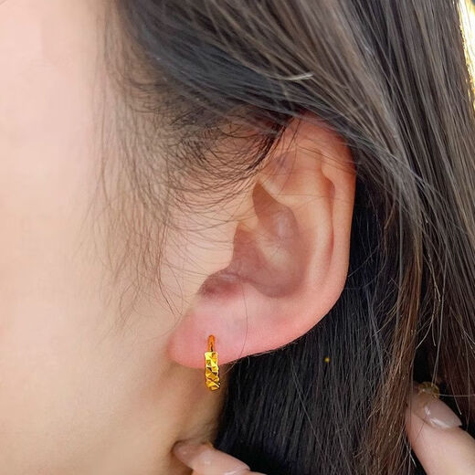 KZD Old Phoenix Starry Gypsophila Earrings Earrings Solid Ring Fashion Personality Simple Gift Giving Starry Gypsophila Earrings 1.68g