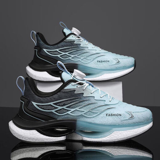 Ouoety Carbon Board Running Shoes Carbon Board laufende Sommer- und Herbst-High School-Aufnahmeprüfung Ultra-leichte Laufschuhe für Grund- und Sekundarschüler Rebound Polster und atmungsaktive Rotation 9888 Hell Blue Mesh Modell 38