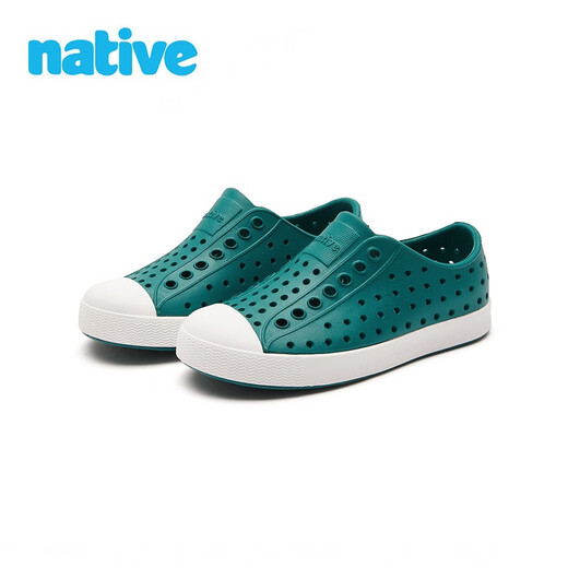 Native Children's Crocs Jefferson Series Solid Color Outdoor Beach Sandals Ultra-Light Breathable Trendy Sports Shoes 13100100-3092H 32