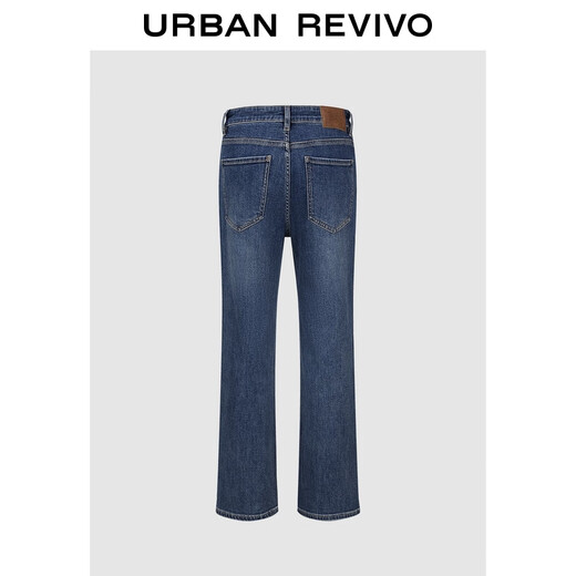 UR2025 new winter women's casual retro washed whiskered denim trousers UWM850251 blue 27