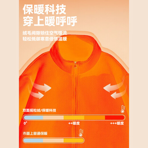 Cat Man Jacket Men's Jacket Double-sided Polar Fleece Hooded Thickened Warm Spring and Autumn Youth Fleece Solid Color Men's Top