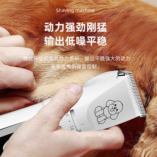 Corgi trimming artifact, pet shop special electric clipper, dog shaver, pet electric clipper, white set + pedicure head