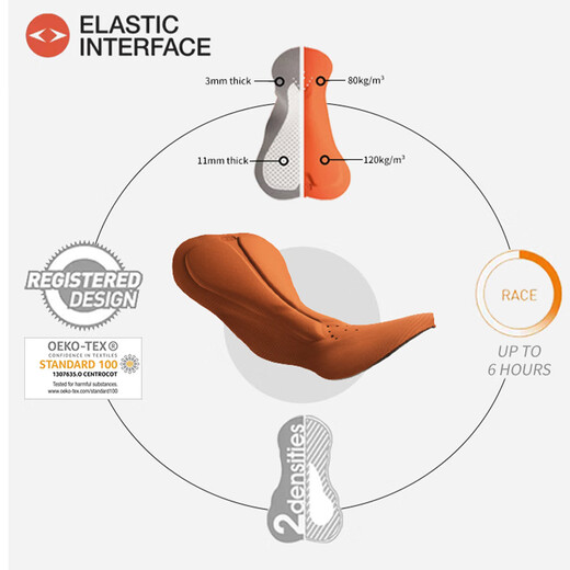 MBO Men's Double Arrow Cycling Bib Pants Convenient Storage Pocket Cycling Pants T140C Black XL