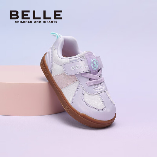 Belle Children's Shoes 2025 Autumn New Boys Toddler Shoes Girls Versatile Retro Moral Training Baby Casual Shoes Pink 27