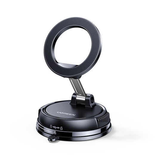 绿联车载手机支架汽车专用MagSafe磁吸真空吸附吸盘式中控台导航桌面支撑架适用苹果17华为小米手机