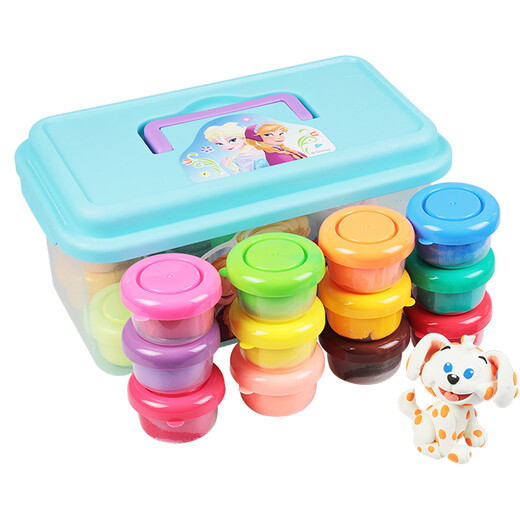 [70% neu] Disney (Disney) Leichttonfarbene Schlammspielzeug gefrorene Prinzessin Kinder-DIY-handgefertigte Gummi-Gummi-Dreambox Ultra Light Clay Girl Toy DS-2702