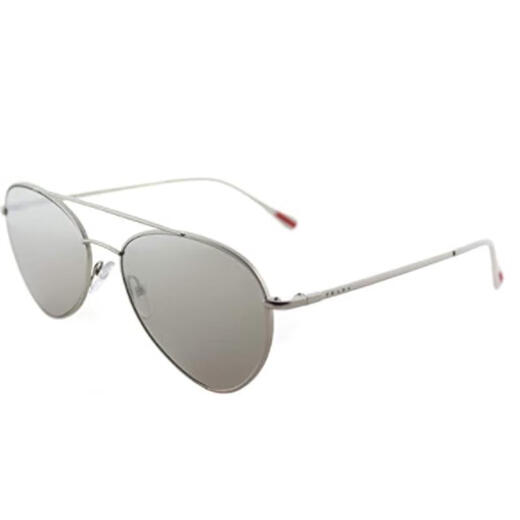 PRADA's new women's sunglasses, anti-UV, pilot style, street photography, sun protection, sun protection, driving sunglasses, big face, slimming, gray 57