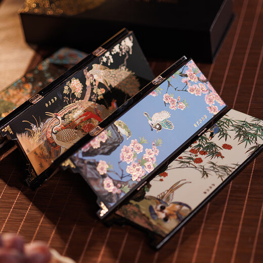 Нанкинский музей древних династий Юньцзинь Великолепные украшения для экрана Фэнхуа Настольный экран Кабинет Офисное украшение для рабочего стола Стол для рисования Подарок Деловой подарок на день рождения Великолепная классическая коллекция Фэнхуа Художественные произведения Культурный и творческий экран 27*12*5,5 см