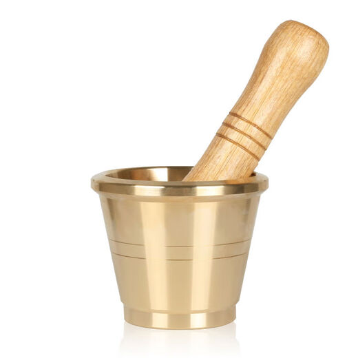 Cantonese style copper cup, pure copper medicine jar, garlic press, garlic masher, Chinese medicine pounder, medicine cup, medicine mortar, medicine jar, mortar, extra thick extra large size, buy 1 get 6 free