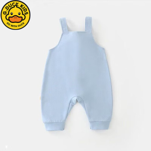 G.DUCKKIDS Little Yellow Duck Boys Overalls Autumn Cartoon New Infant Suit Children's Tops Baby Outer Wear Two-piece Set Blue Three-dimensional Rabbit Suspender Suit 80cm Recommended 8-12 Months