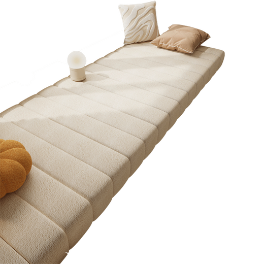 Versatile impression removable and washable teddy velvet bay window mat window sill mat universal for all seasons high-end 2025 new balcony mat customized milk white tile style customized size contact customer service