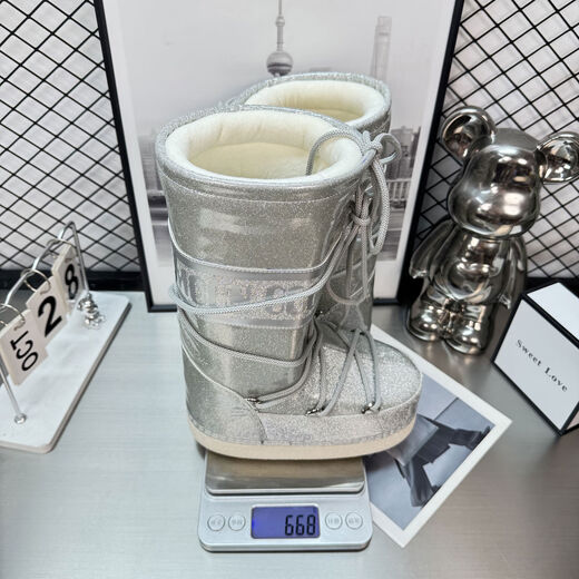 巨好看粉色雪地靴女冬季防水防滑高筒厚底增高东北滑雪鞋2025加绒 粉色 33 33