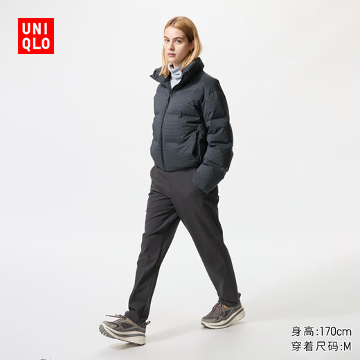 Uniqlo Women's Stretch Pants/Fleece Lined Casual Pants Extra Long 479406 08 Dark Gray L/160/72A