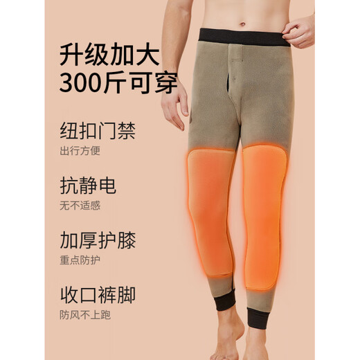 MiiOW Plus Size Plus Size Warm Pants Men's German Velvet Heating Loose Legs Northeastern Subzero Thick Coldproof Cotton Long Long Men Medium Thick No Knee Pads 440g - Dark Gray Cold Resistance - 5~5 C XL 100-120Jin Jin is equal to 0.5kg /160-170c