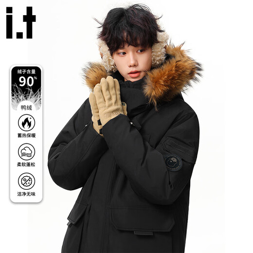 CHOCOOLATE it Mountain Eagle Warm Jacket Men's Winter Outdoor Cold Warm 90 White Duck Down Jacket Black 3XL Recommended 185-210Jin Jin equals 0.5kg