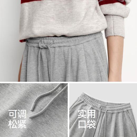 Pantalones casuales semir para mujeres en invierno imitación plisada plisada pantalones de pierna ancha caída 2025 Nuevo versátil pantalones de arroz glutinoso