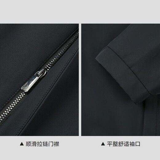 Heilan House (HLA) Jacket Men's Stand Collar Commuting Collar Executive Jacket Men's 25 New Autumn Navy 91 M 170/88A Recommended 125~136 Jin Jin equals 0.5 kg