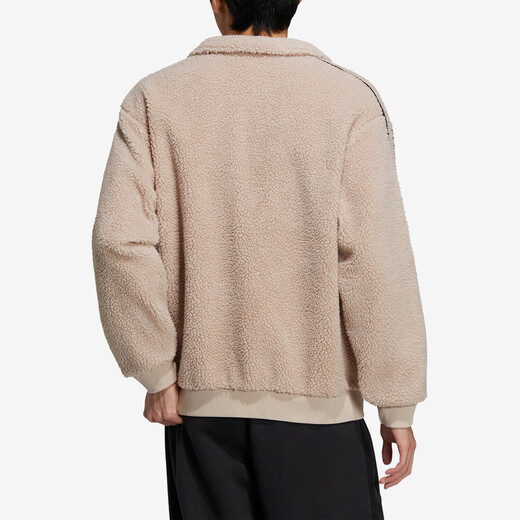 Adidas men's and women's casual sports polar fleece jacket HY2684 light brown L