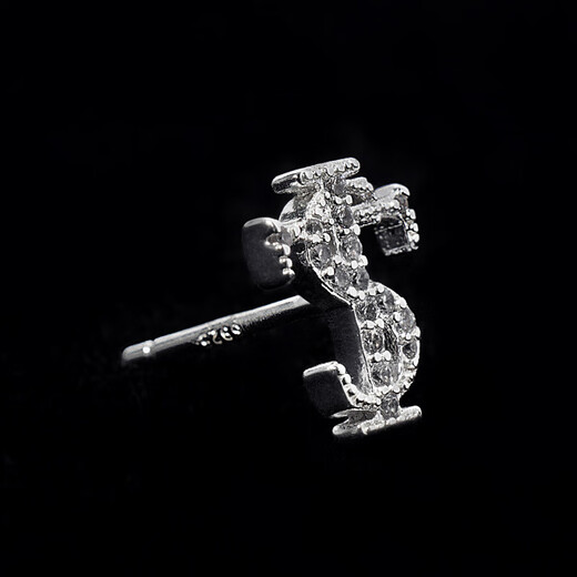 Junmin STK SmallTownKid full diamond earrings earrings jewelry decorations American retro street trend silver pair with box