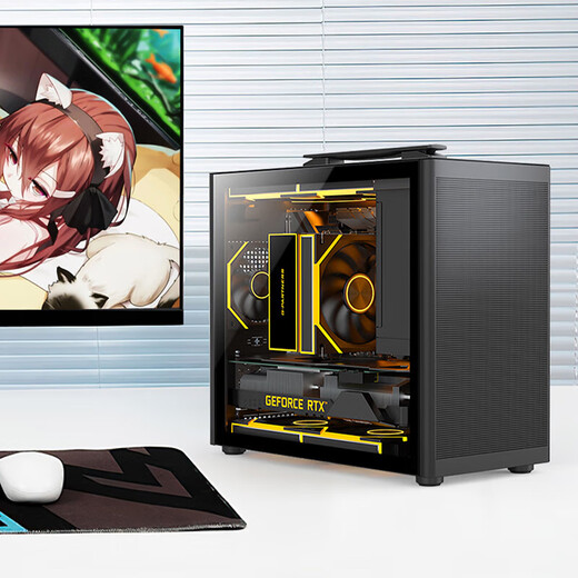 ASUS AMD 5600GT/5700G host 7650/5060 graphics card 5700X complete machine portable case commercial desktop computer office computer finance student dormitory assembly machine with 3 5700G+16G+1T