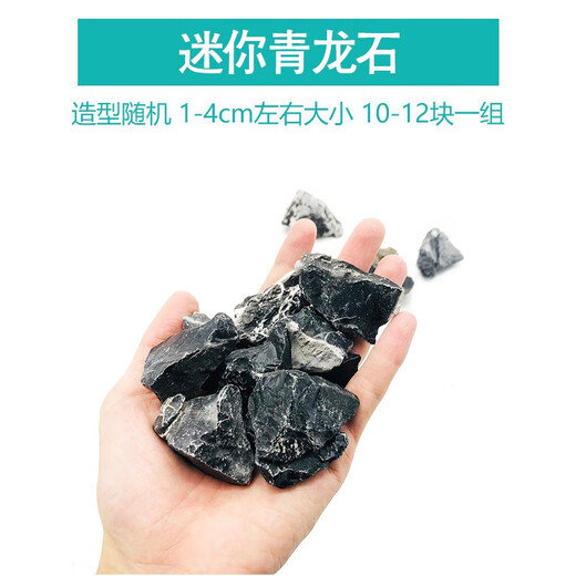 Tuoyongheng Qinglong Stone Rock Fish Tank Splicing Real Stone Large Landscape Pine Stone Aquarium Decoration Ornament Natural Water View Mini Qinglong Stone 1-4cm Random 10-12 blocks