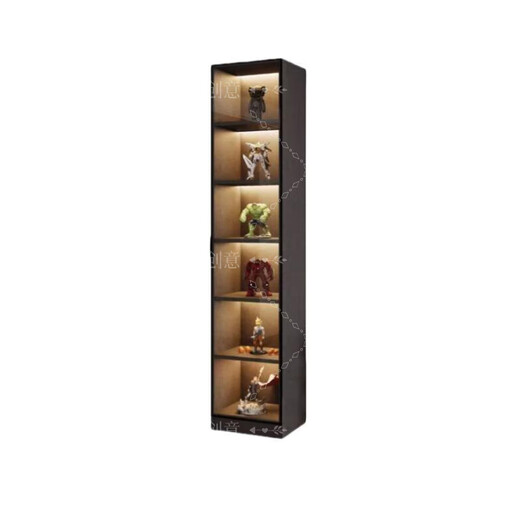 Jiaojing lw0 wine cabinet living room hand-made display cabinet 2025 ready-made simple household vertical cabinet against the wall light luxury glass light luxury white single door model supports ready-made 6 layers 3030220+ induction