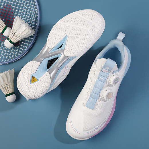 New ground flying 2MAXPRO second generation II badminton shoes with BOA knob high-end lightweight table tennis shoes black 42