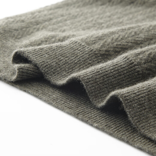 Judger (Judger) Contains Cashmere Judger Men's Wool Sweater 2025 Autumn and Winter New Double-layer Collar Zipper Half Turtle Collar Warm Sweater