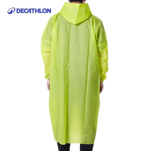 Decathlon fishing folding raincoat adult raincoat transparent long full body waterproof men and women outdoor non-disposable-2221012