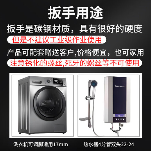 Chuangong ultra-thin open-ended double-headed small wrench for furniture, bathroom toys, electrical appliances, stamping and installation simple single wrench set