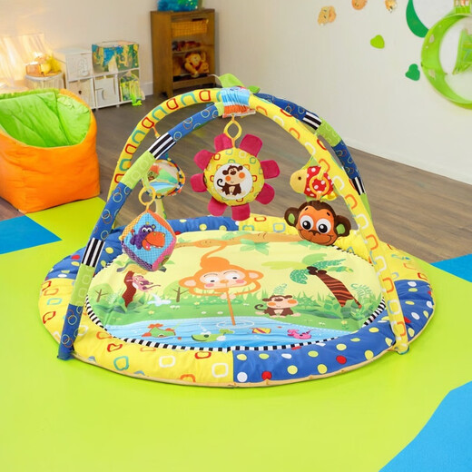 新生婴儿健身架器宝宝游戏毯爬行垫玩具哄娃神器满月礼0-12月 倒立猴子
