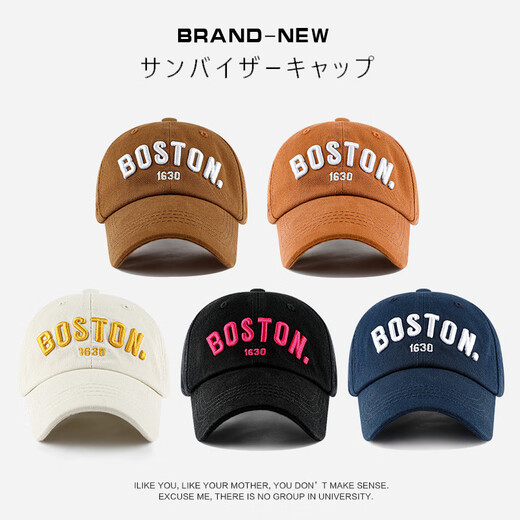 SOMUBAY Children's Hat Spring and Autumn Baseball Cap Boys and Girls Korean Fashion Brand Baby Outdoor Sunscreen Shade Letter Cap Brown Color Recommended for 3-10 Years Old