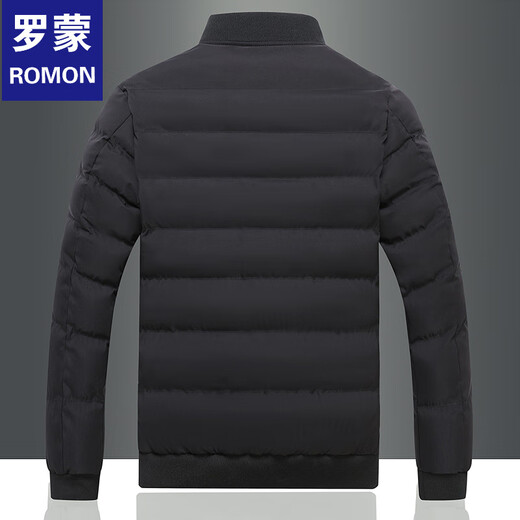 ROMON 2025 Winter New Trendy Japanese Large Size Versatile Handsome Casual Men's Clothing Black 2XL