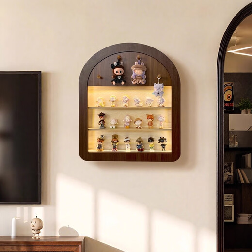 Blind box storage meter box blocking decoration new distribution box switch box hanging painting figure trendy display stand Cute Box Settlement-A (not including figures) without lights overall size 51x60cm (covering size 40x30cm)