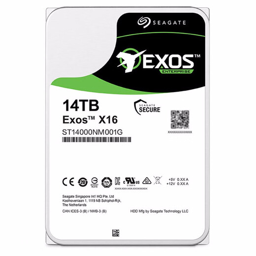 希捷Seagate/ ST14000NM001G 14T氦气银河企业级NAS机械硬盘14tb 14TB
