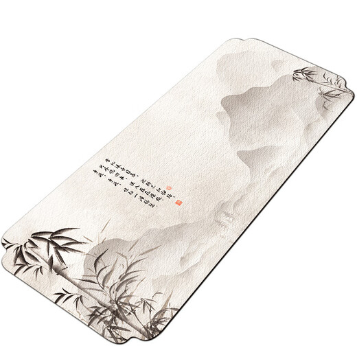 Shantou Lincun Zen absorbent tea towel tea cup tea mat Chinese tablecloth pot tea towel mat cover cloth tea set cover tea cloth tea mat Qingming River Scene - 80cm long and 35cm wide