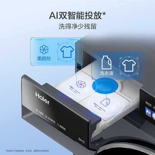 Haier Yunxi 4.0 series 583 drum washing machine fully automatic 12kg ultra-thin household appliances national subsidy OCC first-level energy efficiency trade-in underwear washing