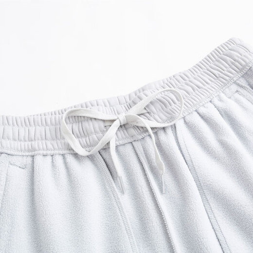 361 Men's sports pants for autumn and winter new style plus velvet warm knitted trousers for men loose cuffed casual sports pants original color gray 3XL 190/92A recommended 180-200Jin Jin equals 0.5 kg