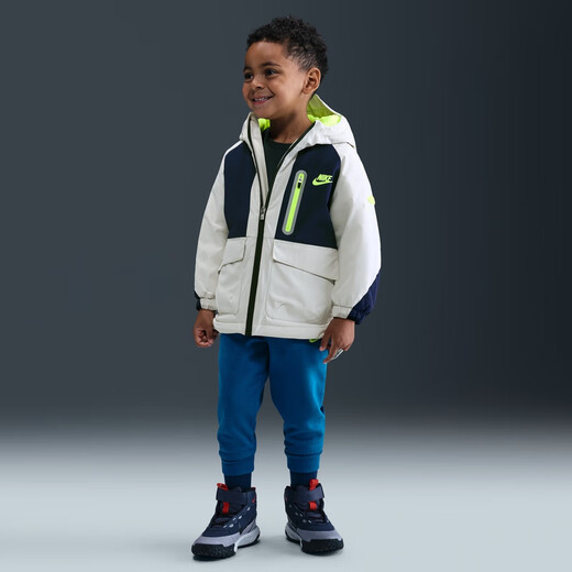 NIKE infant and child three-proof work jacket winter boys' warm and water-repellent cotton jacket NIKE TECH IQ9842