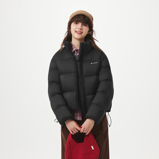 Tambor Puff Down Jacket Women's Short Stand Collar Fashion Winter Bakery Jacket 5530356D Black 160