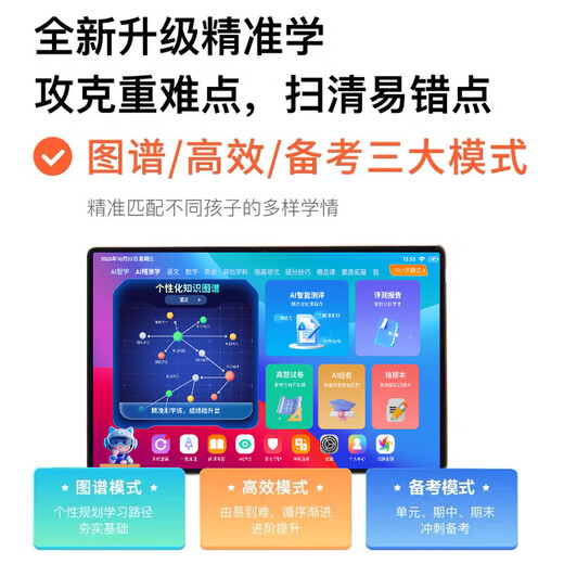Zhuangyuanlang 2026 new model 512G large memory N188/T610 learning machine ai tablet two-in-one student dedicated for all ages from primary school to high school full course curriculum synchronization 256g standard version free learning/synchronization of the latest courses for all subjects no gifts