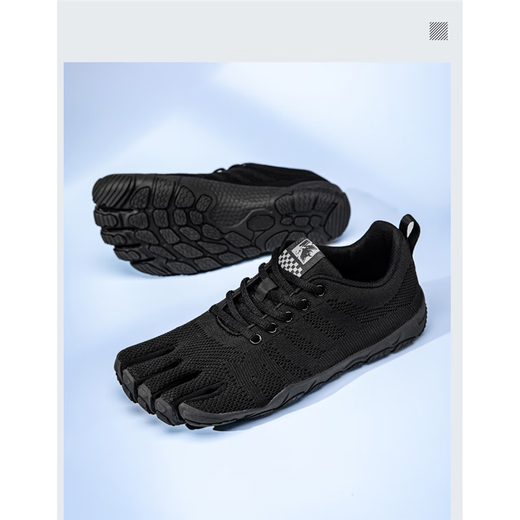 Japanese outdoor five-finger shoes, men's indoor sports fitness shoes, squat weightlifting yoga shoes, women's thumb valgus barefoot shoes, black 666 sports shoes size consultation customer service 38 is too small, take one size larger