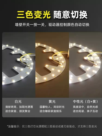 Tmall Elf LED three-color constant current driver intelligent voice stepless dimming and color universal ballast power supply Tmall Elf Voice Model 12-24Wx2 without