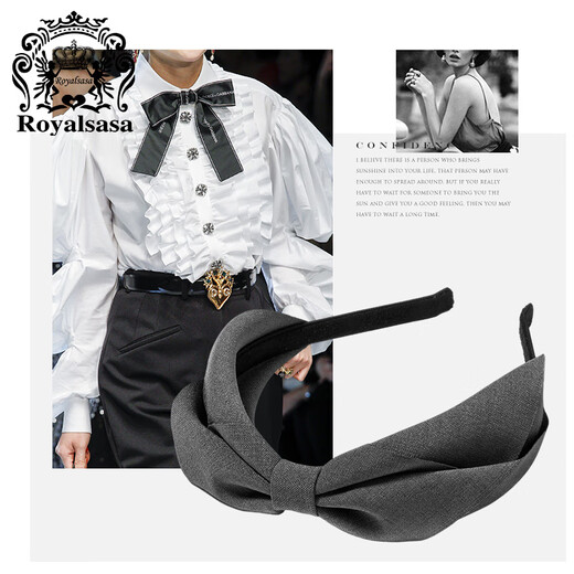Royal sasa royal salsa bow headband casual style hairpin face small headband half-tied hair going out washing hair accessories