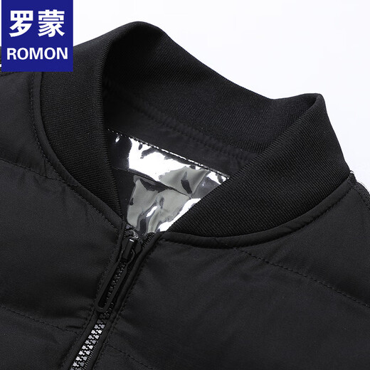 ROMON 2025 Winter New Trendy Japanese Large Size Versatile Handsome Casual Men's Clothing Black 2XL