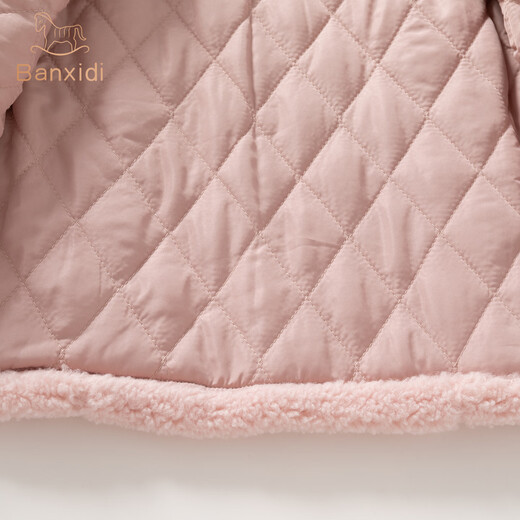 Banxidi Girls' Jackets Autumn and Winter 2025 New Baby Girl Cotton Clothes Winter Style Princess Padded Tops Children's Clothes Yellow 80