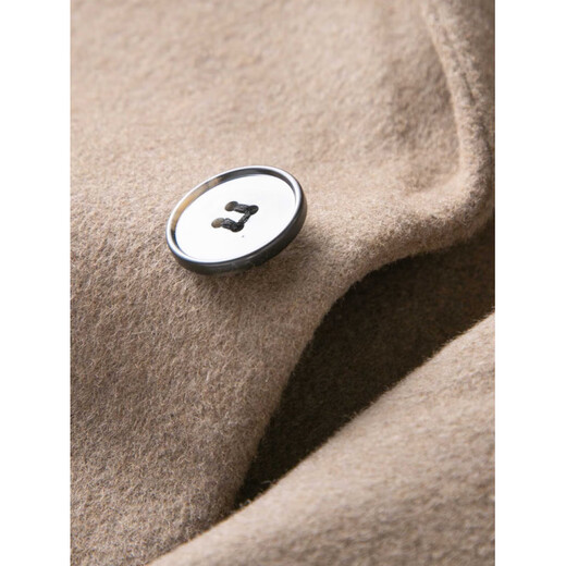 MONTAGUT Double-sided Cashmere Coat Men's Medium-Length Suit Collar Casual Autumn and Winter Middle-aged Wool Woolen Windbreaker Jacket Black S 165/84A