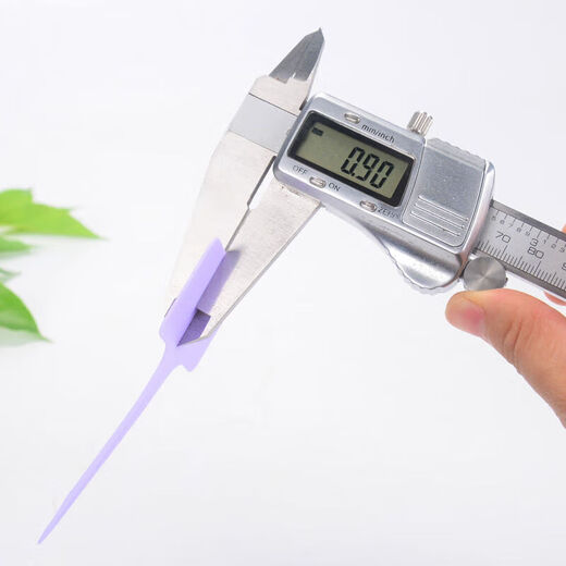 Colorful thickened T-shaped plastic gardening label succulent plant flower name waterproof and sun-resistant ground label with pen light blue 20 pcs + pen